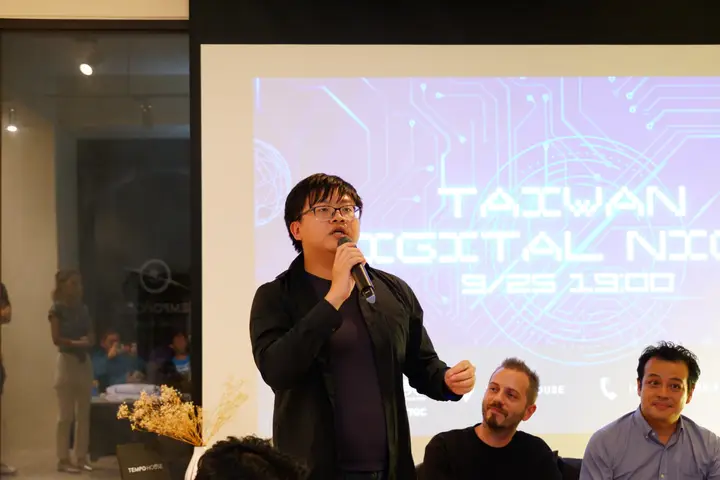 Mic in hand — Taiwan Digital Night 2024 — Taipei