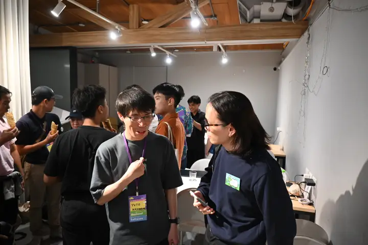 Snacks in hand, conversations start — Taiwan Digital Night × Taiwan–Japan Engineers Night 2025 — Taipei